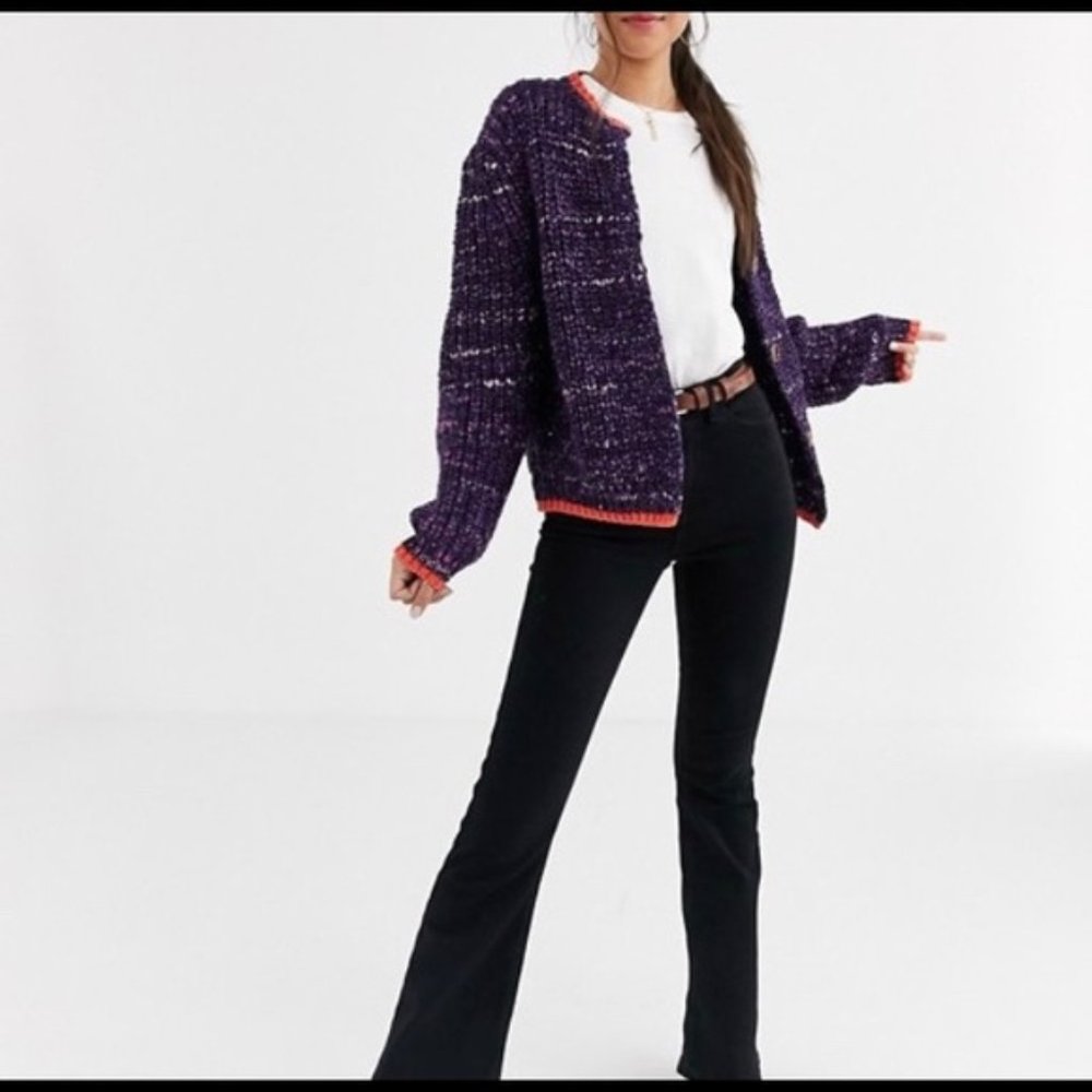 Free People Walk on By Cardigan Sweater SZ S